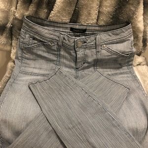 Bebe pin striped jeans.